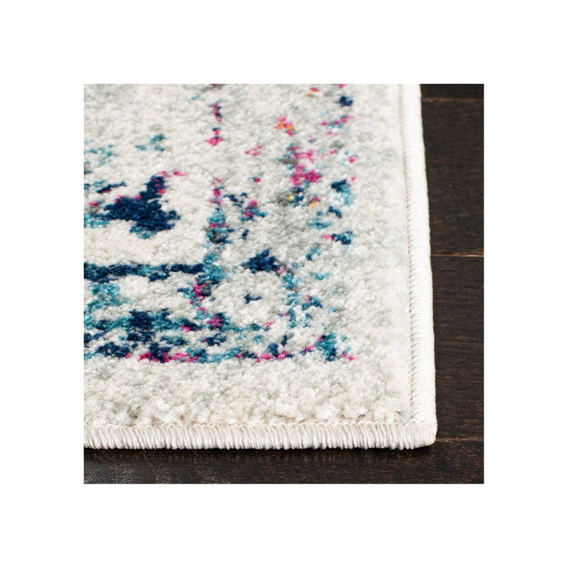 Bungalow Rose Vinnie Ivory/Fuchsia Rug & Reviews Wayfair